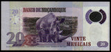 Mozambique 20 Meticais - 2011 P# 149a XF polymer Bank Note N#203481 #UCN469