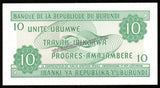 Burundi 10 Francs - 2001 UNC Banknote N#204397