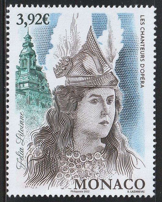 2022 Monaco Opera Singers - Felia Lativinne MNH #FOR-470