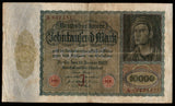 Germany 10000 Mark  - 1922 P# 70 Fine Bank Note N#208634 #UCN473