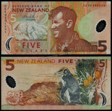 New Zealand 5 Dollars - 2006 P# 185b XF Polymer Bank Note N#205266 #UCN485
