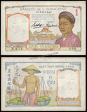 Vietnam - French Indochina 1 Piastre - 1936 P# 54b XF+ Bank Note N#292244 #UCN488