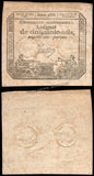 France 50 Sols - 1793 P#A70b XF Bank Note N#206255 #UCN493