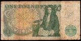 England 1 Pound (Elizabeth II Sir Isaac Newton) - 1978-1984 P# 377b Fine Bank Note N#202356 #UCN498