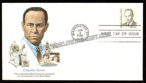 1981 USA Charles Drew - American Pioneered the development of Blood Bank FDC #FA4