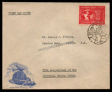 1949 INDIA Universal Postal Union -  2 Annas 1v FDC with "Buy National Savings Certificates" Slogan Cancellation