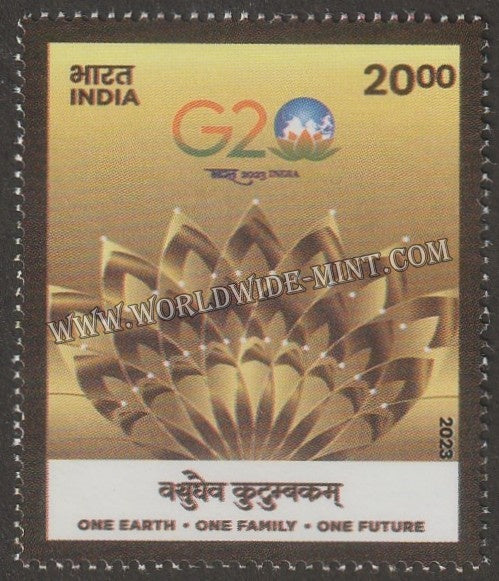 2023 INDIA G20 Leaders' Summit, New Delhi 2023 - Logo MNH