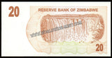 Zimbabwe 2006 -  20 Dollars Bearer Cheque UNC Currency Note N#207484