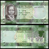 South Sudan 1 Pound 2011 UNC Banknote N#202579