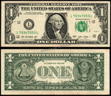 United States 1 Dollar - 2013 P# 537 XF+ Bank Note N#201805 #UCN502