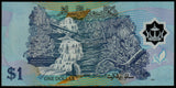 Brunei 1 Ringgit - 2007 P#22bc XF+ Polymer Bank Note N#203434 #UCN503