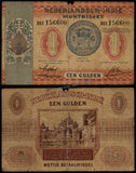 Netherlands 1 Gulden - 1940 P#108a Fine Bank Note N#205407 #UCN504