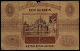 Netherlands 1 Gulden - 1940 P#108a Fine Bank Note N#205407 #UCN504