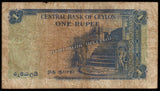Ceylon 1 Rupee - 1951 P# 47 Fine Bank Note N#267314 #UCN506