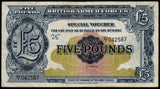 United Kingdom 5 Pounds - British Armed Forces 2nd series - 1948 P# M23 XF Bank Note N#212481 #UCN509