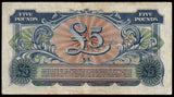 United Kingdom 5 Pounds - British Armed Forces 2nd series - 1948 P# M23 XF Bank Note N#212481 #UCN509