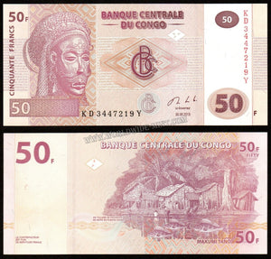Congo 50 Francs 2013 UNC Currency Note #CN50