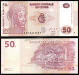 Congo 50 Francs 2013 UNC Currency Note #CN50