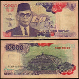 Indonesia 10000 Rupiah - 1992 P#131a Very Fine Bank Note N#211754 #UCN514