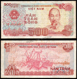 Vietnam 500 Đồng - 1988 P# 101 Fine Bank Note N#203786 #UCN518