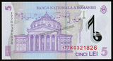 Romania 5 Lei 2005 UNC Polymer Banknote N#202529