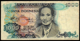 Indonesia 1000 Rupiah - 1980 P# 119 XF Bank Note N#211774 #UCN520