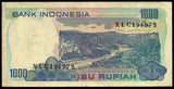 Indonesia 1000 Rupiah - 1980 P# 119 XF Bank Note N#211774 #UCN520