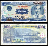 Vietnam 5000 Đồng - 1991 P#108a Fine Bank Note N#204511 #UCN522