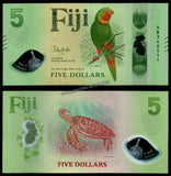 FIJI 5 DOLLARS - 2026 POLYMER UNC BANK NOTE N#541774