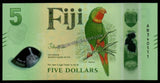 FIJI 5 DOLLARS - 2026 POLYMER UNC BANK NOTE N#541774