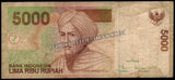 Indonesia 5000 Rupiah - 2001 P#142a Fine Bank Note N#203656 #UCN541