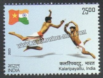 2023 INDIA 50 years of establishment of Diplomatic Relations between India and Vietnam - kalaripayattu MNH