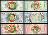 Russia 50, 100 & 200 set of 3 Brics Rouble - 2025 Commemorative Issue UNC Bank Note N#558041 Limited Print of 10,000