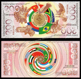 Russia 50, 100 & 200 set of 3 Brics Rouble - 2025 Commemorative Issue UNC Bank Note N#558041 Limited Print of 10,000