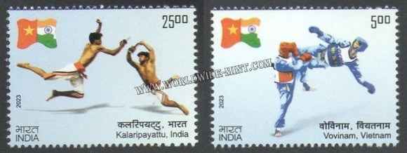 2023 INDIA 50 years of establishment of Diplomatic Relations between India and Vietnam - Set of 2 MNH