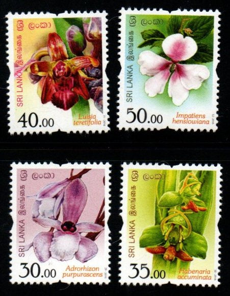 2016 Sri Lanka Flower 4v MNH #S-55
