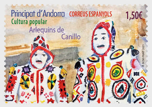 2020 ANDORRA Harlequins of Canillo - Carnival parade of King "Carnestoltes" #AND505