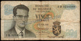 Belgium 20 Francs - 1964 P# 138 Fair Bank Note N#203061 #UCN582