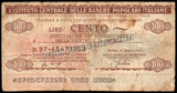 Italy 100 Lire - 1977 Fair Bank Note N#224601 #UCN586