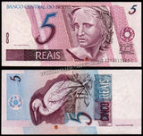 Brazil 5 Reais - 2009 P#244Ak XF+ Bank Note N#212656 #UCN588