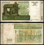 Madagascar 200 Ariary - 2004 P#87b Fine Bank Note N#203046 #UCN589