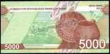 Uzbekistan 5000 Soʻm - 2021 XF+ Bank Note N#302835 #UCN591