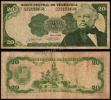 Venezuela 20 Bolivares - 1990 P#63c XF Bank Note N#205313 #UCN594