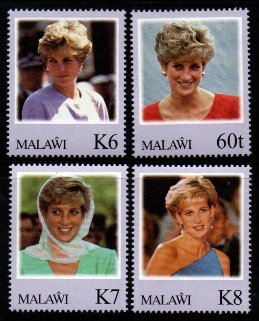 1998 Malawi Diana, Princess of Wales 4v MNH #S-59
