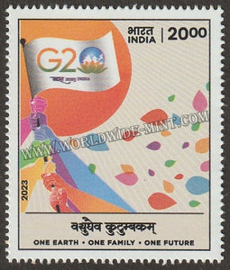 2023 INDIA G20 Leaders' Summit, New Delhi 2023 - Flag MNH