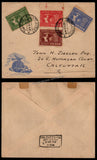 1949 INDIA Universal Postal Union - 4v First Day Cancellation Park Town, Calcutta