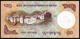 Bhutan 50 Ngultrum - 2021	P#31c AUNC Bank Note N#204967 #UCN618