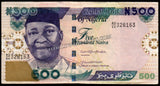 Nigeria 500 Naira - 2022 P#30 XF+ Bank Note N#203765 #UCN631