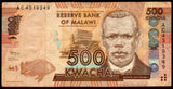 Malawi 500 Kwacha - 2012 P#61a XF+ Bank Note N#208886 #UCN632