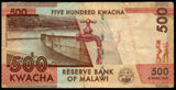 Malawi 500 Kwacha - 2012 P#61a XF+ Bank Note N#208886 #UCN632